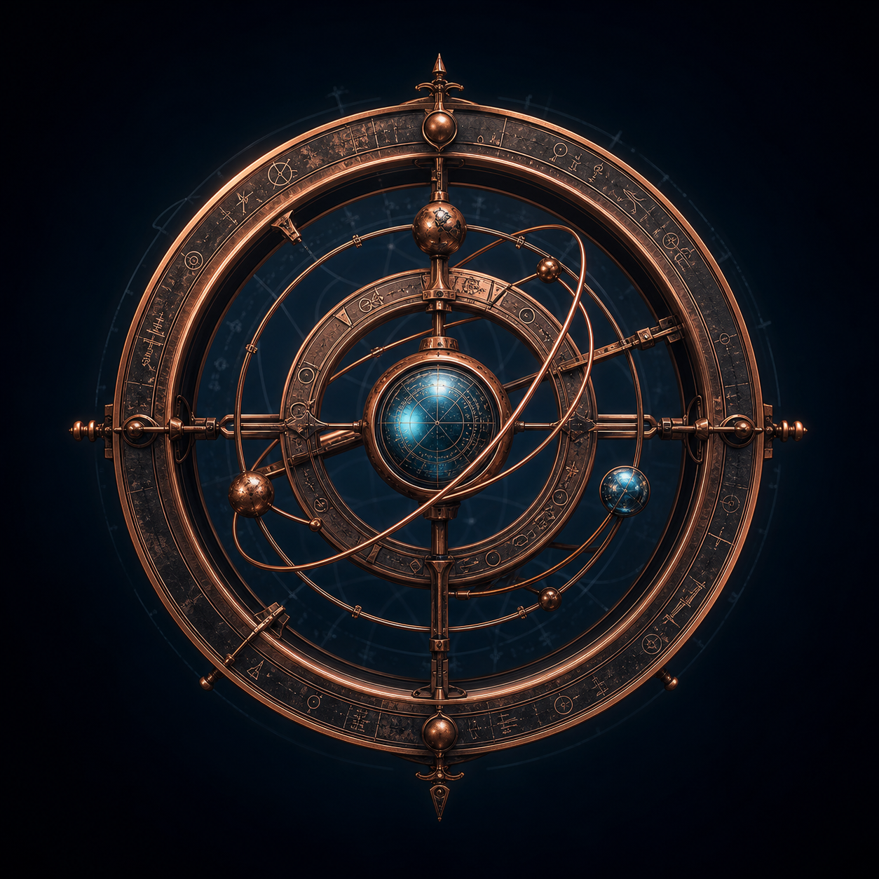 Marco orbital de cobre