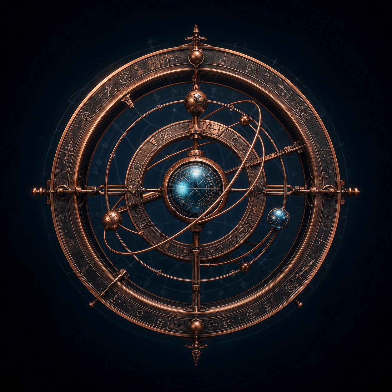 Marco orbital de cobre
